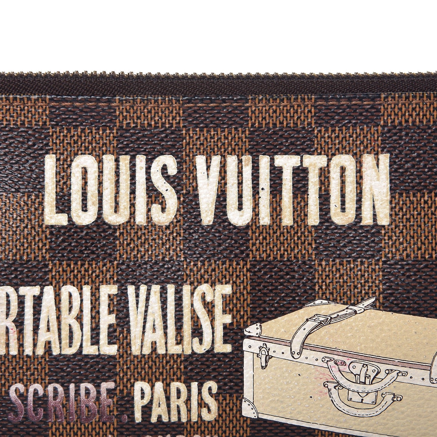 Louis Vuitton Damier Ebene Milla MM Trunk Pochette 9 of 9