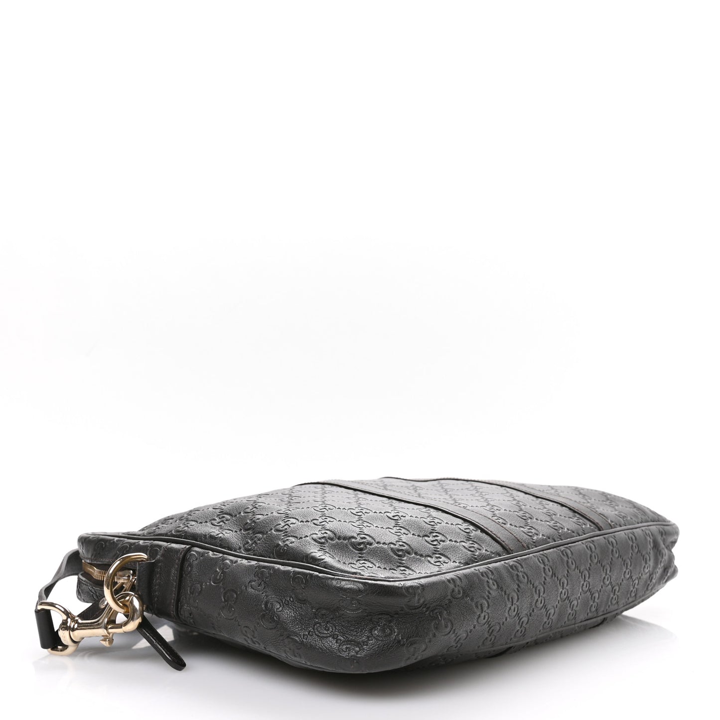 Guccissima Signature Briefcase Dark Brown