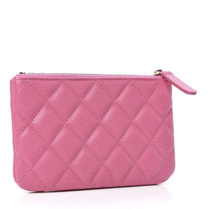 Chanel Caviar Quilted Small Cosmetic Case Pink 3 of 8