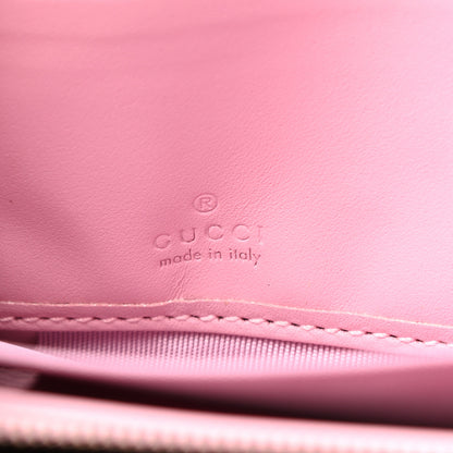 Gucci GG Supreme Monogram Strawberry Zip Around Wallet Light Pink 6 of 7