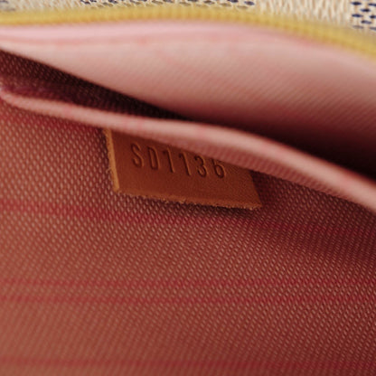 Louis Vuitton Damier Azur Neverfull MM GM Pochette Rose Ballerine 8 of 8