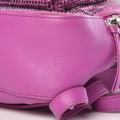 Versace Calfskin Palazzo Crystal Medusa Backpack Pink 10 of 10