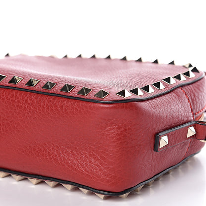 Valentino Garavani Grained Calfskin Rockstud Camera Crossbody Bag Rosso Valentino 9 of 10