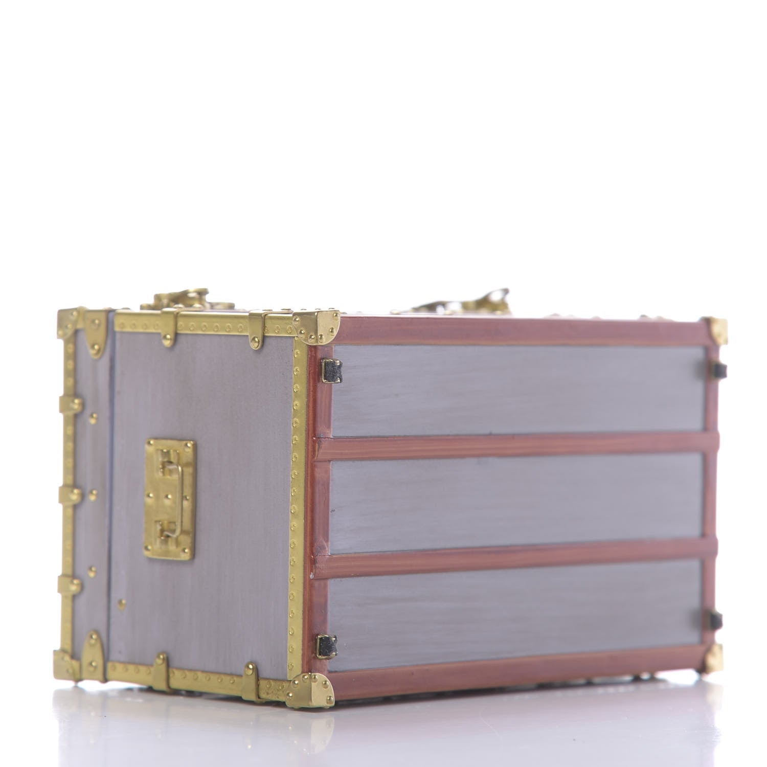 Louis Vuitton Mini Malle Zinc Trunk Paperweight Jewelry Box 3 of 9