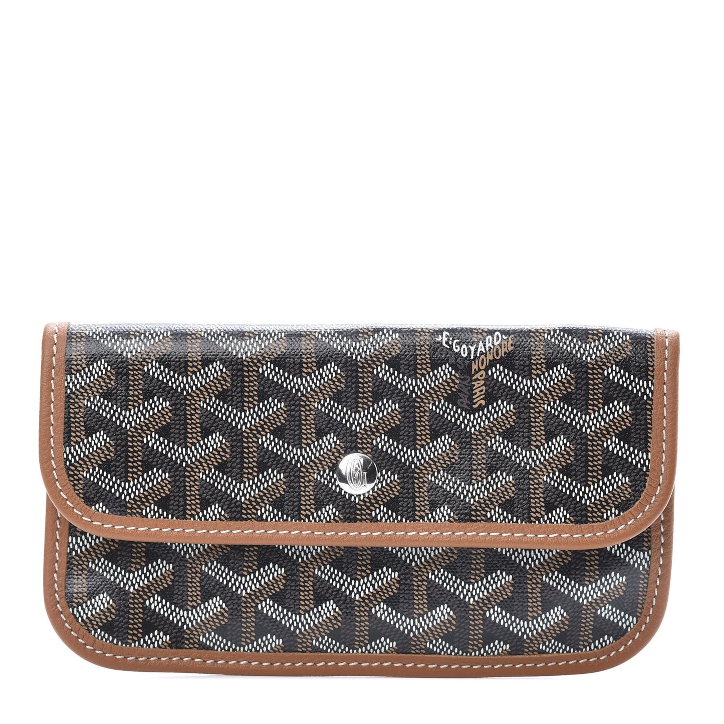 Goyardine Pouch Black Gold