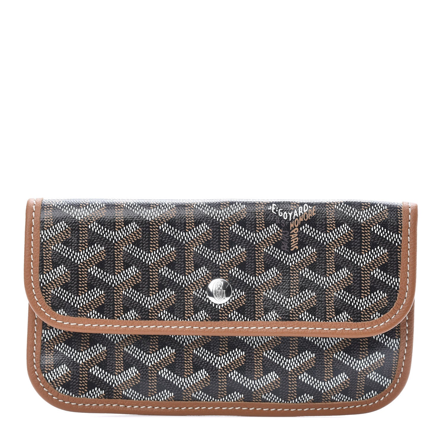 Goyard Goyardine Pouch Black Gold 1 of 6