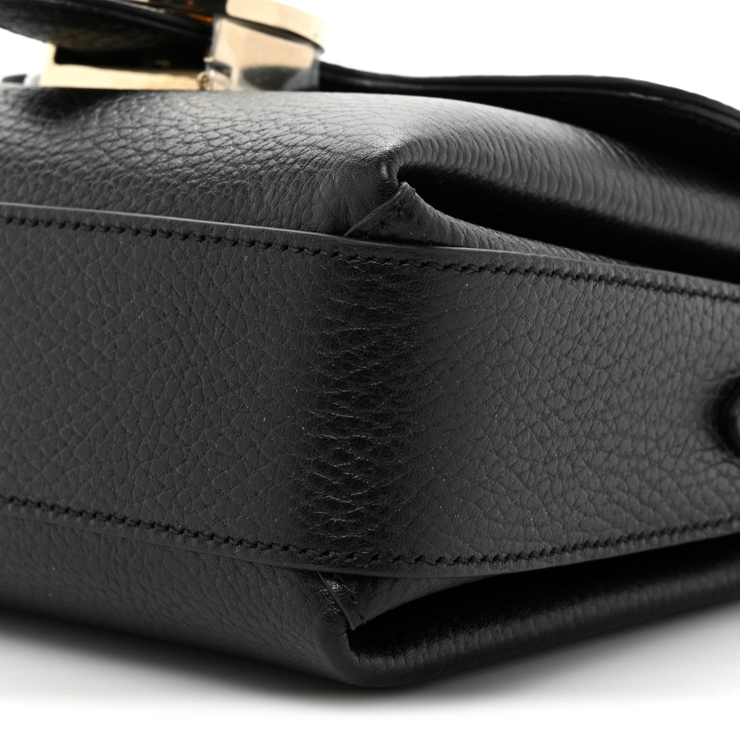 Gucci Dollar Calfskin Interlocking G Crossbody Bag Black 9 of 10