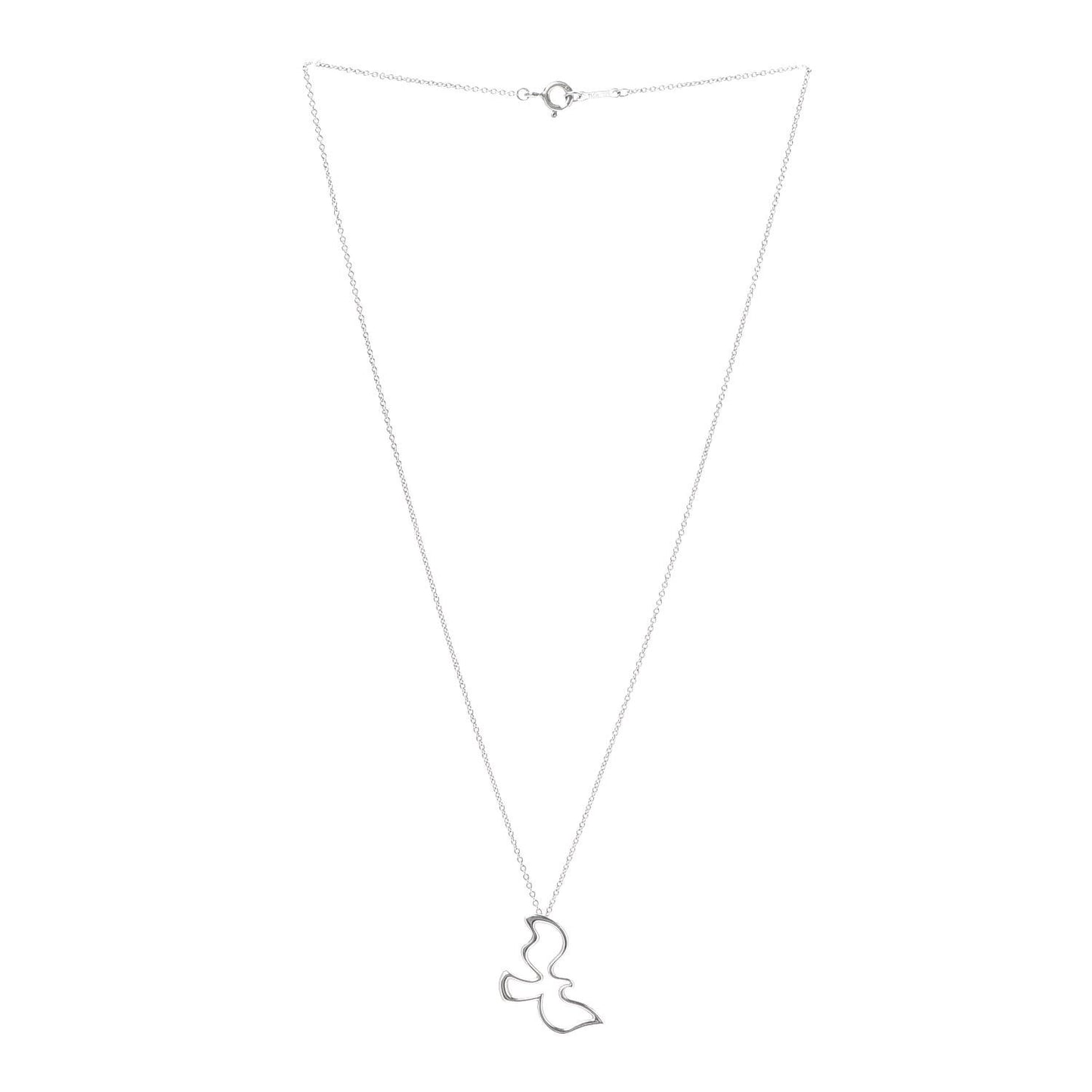Sterling Silver Paloma Picasso Dove Pendant Necklace