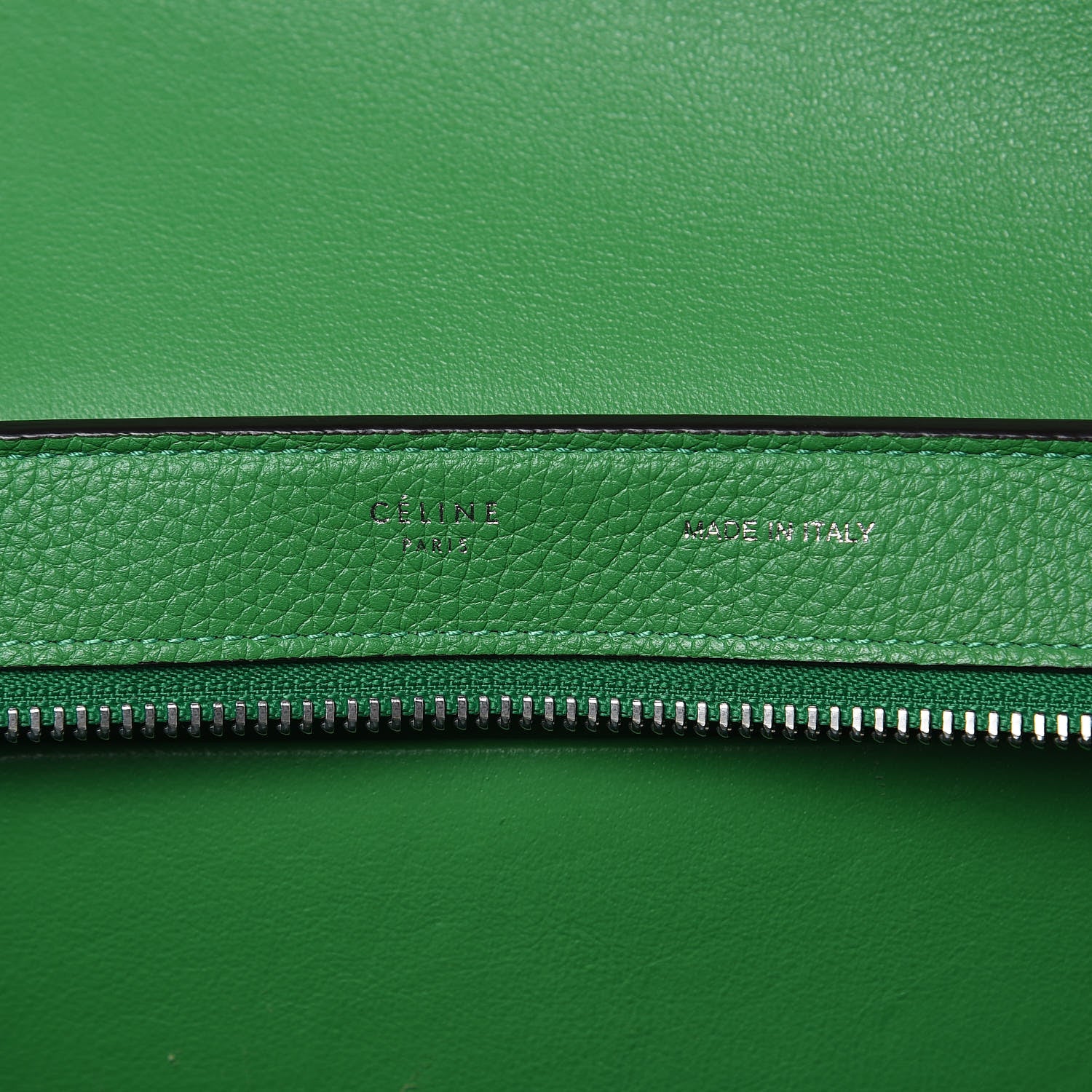 Celine Drummed Calfskin Suede Small Trapeze Mint 6 of 15