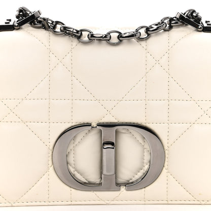 Christian Dior Lambskin Macrocannage Small Dior Caro Bag Ivory 7 of 9