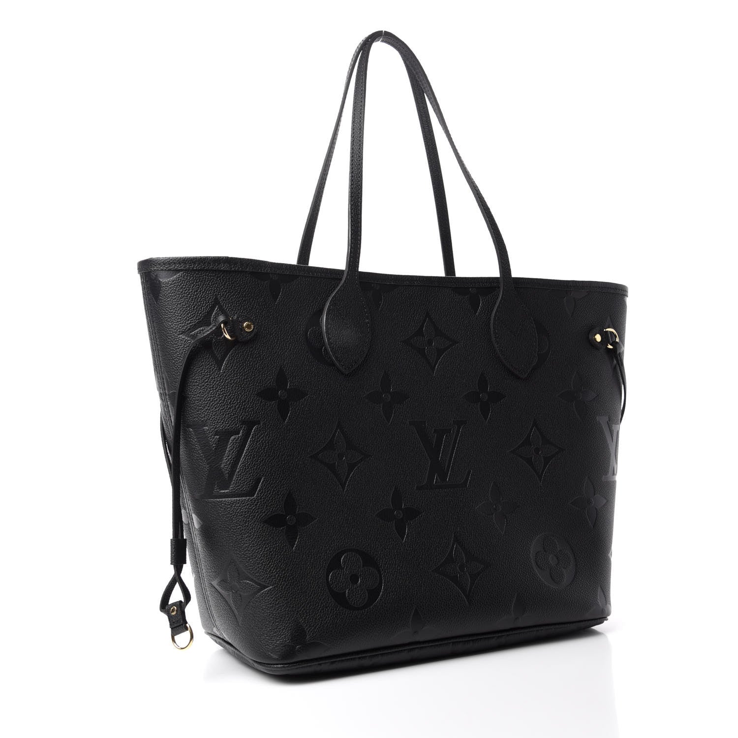 Louis Vuitton Empreinte Monogram Giant Neverfull MM Black 3 of 10