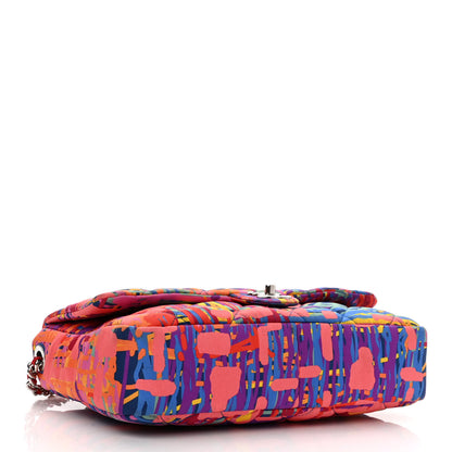 Chanel Foulard Fabric Quilted Printed Flap Pink 4 of 10