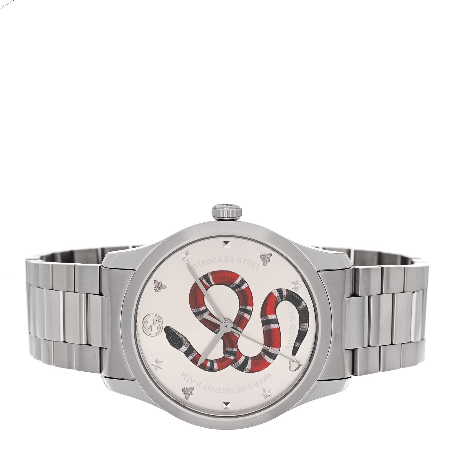 Stainless Steel 38mm G-Timeless Snake Quartz Watch