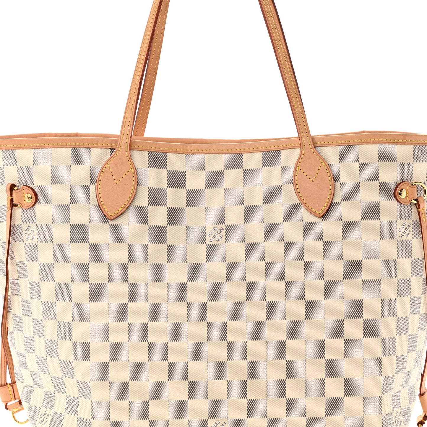 Damier Azur Neo Neverfull MM Rose Ballerine