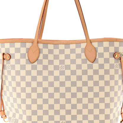 Louis Vuitton Damier Azur Neo Neverfull MM Rose Ballerine 8 of 10