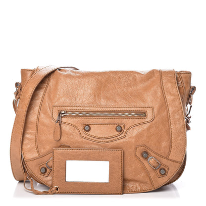 Balenciaga Agneau Giant 12 Rose Gold Hardware Neo Folk Messenger Cumin 1 of 12