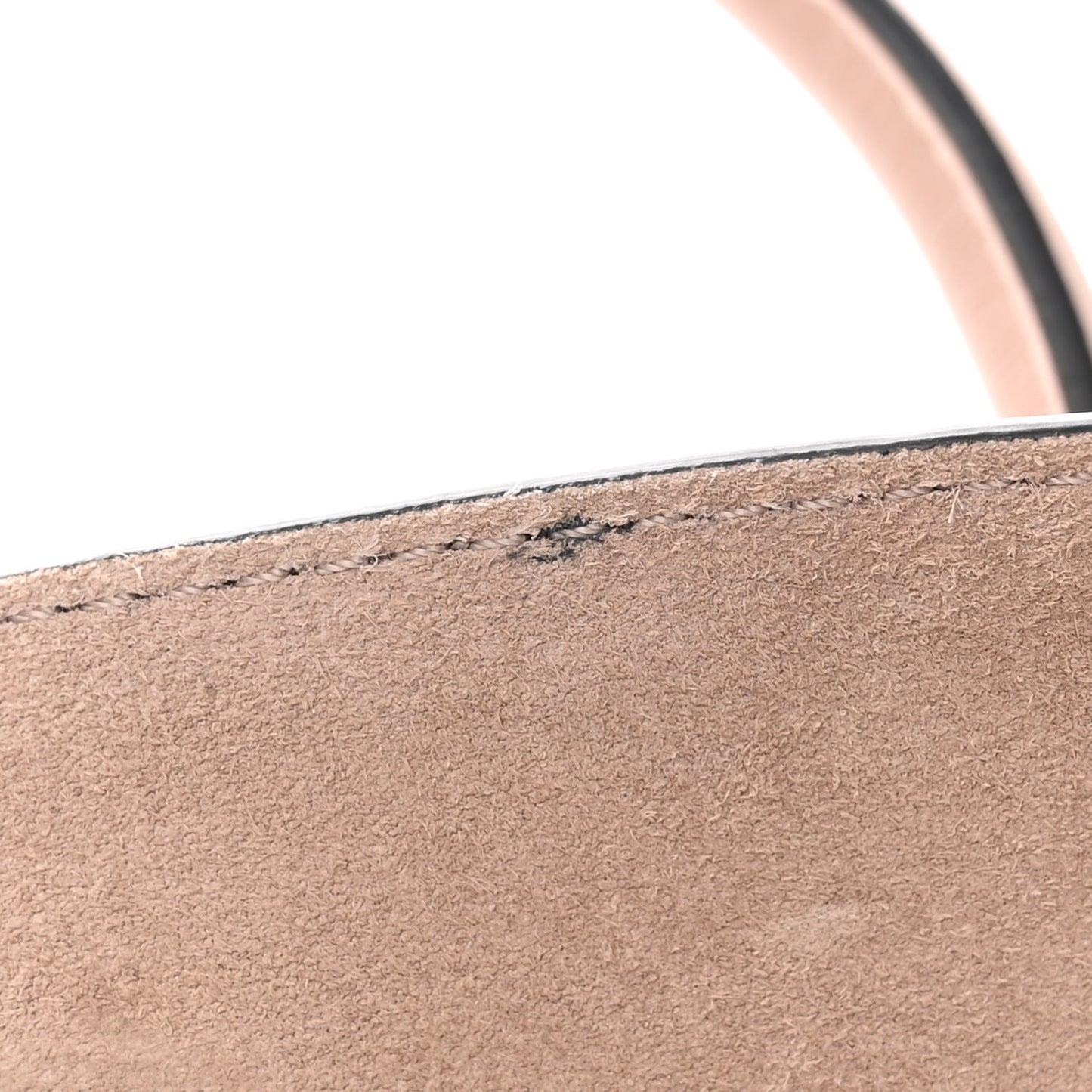 Pebbled Calfskin Small Rockstud Double Handle Bag Poudre