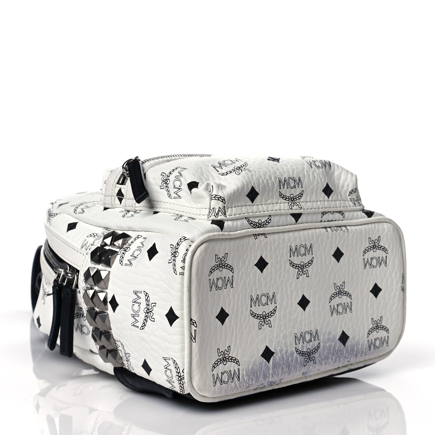 Visetos Side Stud Mini Stark Backpack White