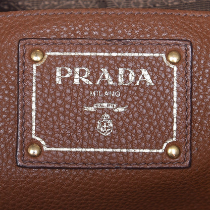 Prada Vitello Daino Shopping Tote Brandy 6 of 15