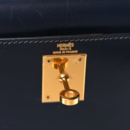 Hermes Box Kelly Sellier 28 Bleu Marine 6 of 18
