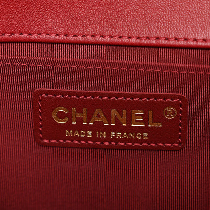 Chanel Lambskin Quilted Medium Boy Flap Red 6 of 11