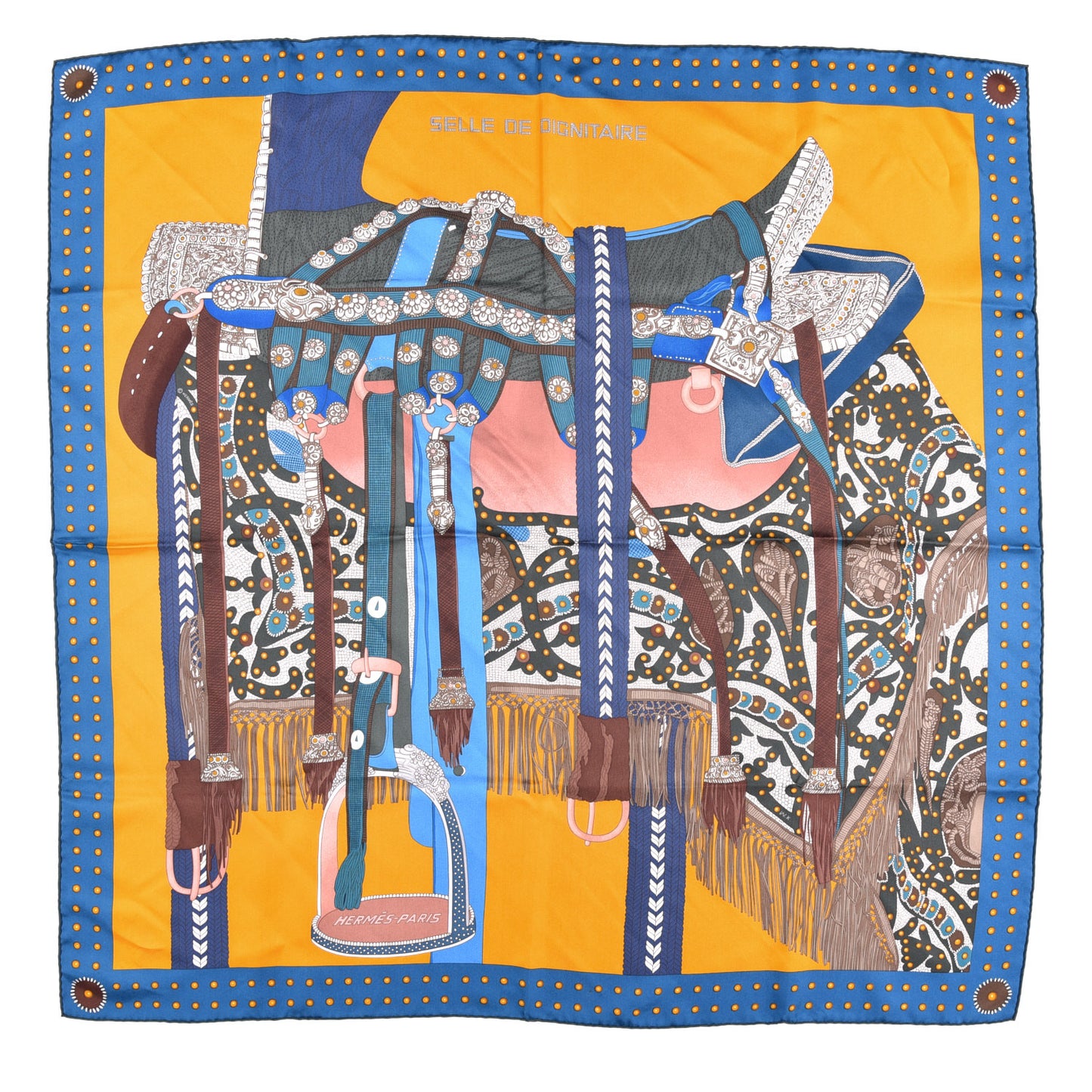 Silk Selle De Dignitaire Scarf 90
