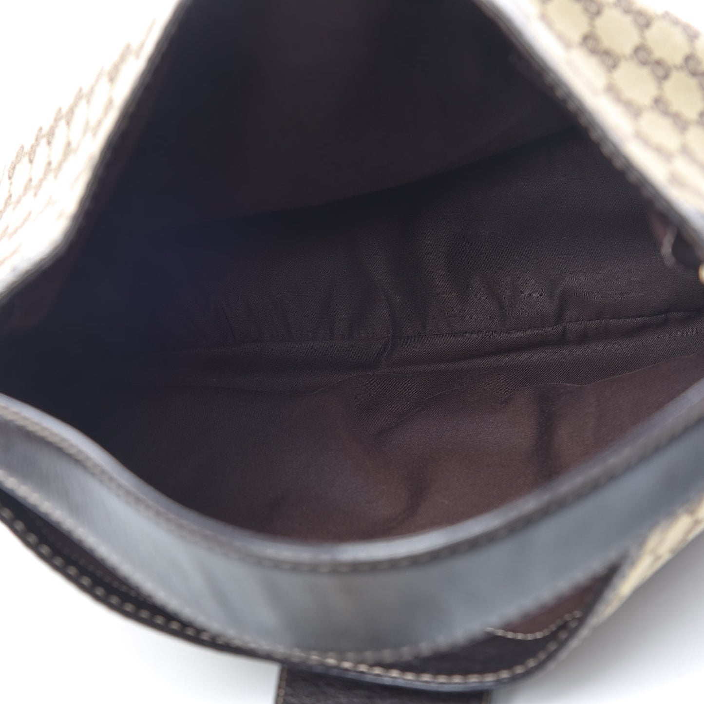Monogram Large New Ladies Web Hobo Dark Brown