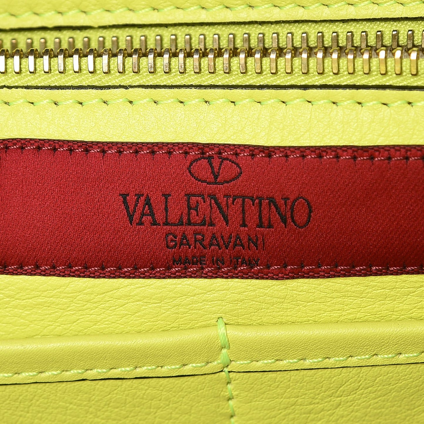 Vitello Medium Rockstud Tote Yellow Fluo