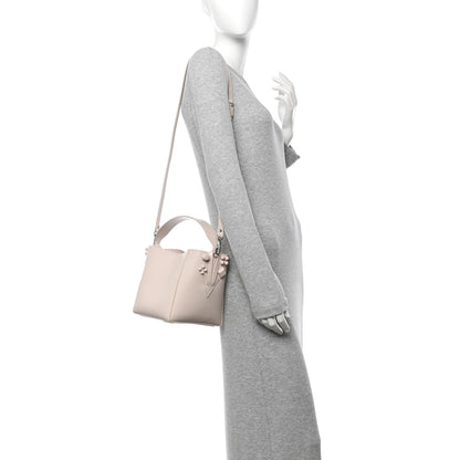 Christian Louboutin Calfskin Spiked Mini Cabachic Mini Bucket Bag Leche 2 of 10