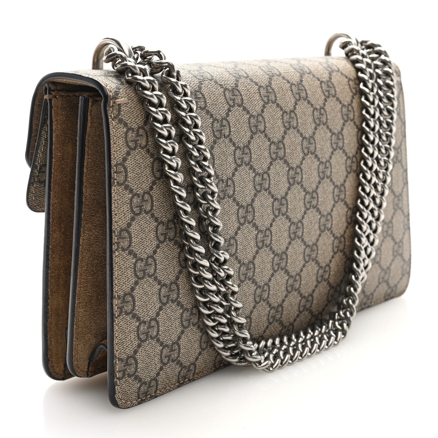Gucci GG Supreme Monogram Small Dionysus Shoulder Bag Taupe 3 of 9