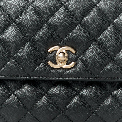 Chanel Caviar Quilted Mini Coco Handle Flap Black 9 of 11