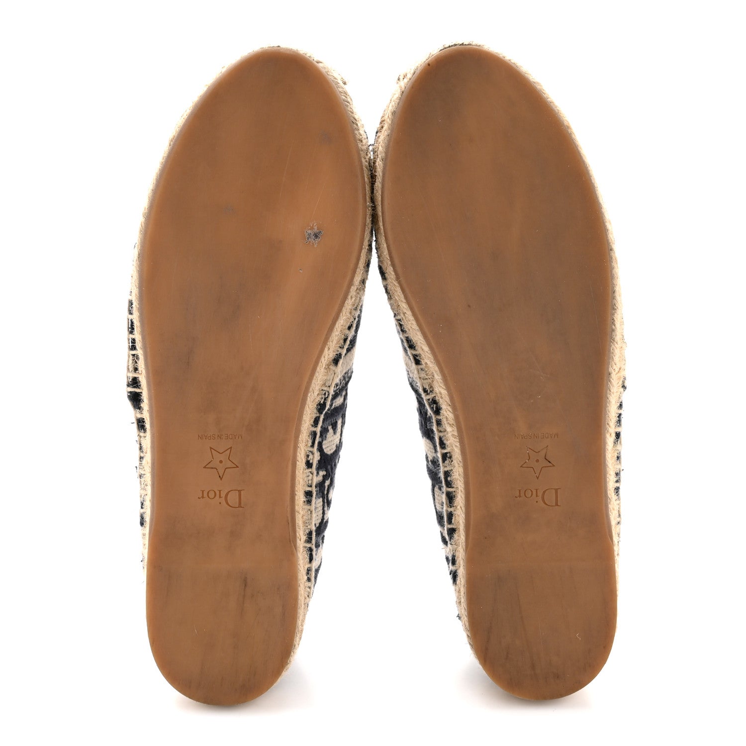 Christian Dior Oblique Embroidered Granville 15mm Espadrilles 37 Deep Blue 6 of 10