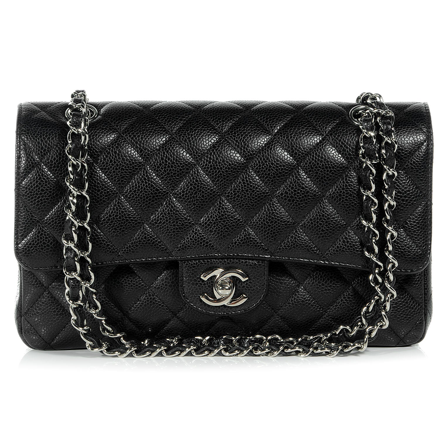 Chanel Caviar Quilted Medium Double Flap Black 1 of 6