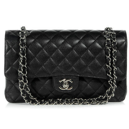 Chanel Caviar Quilted Medium Double Flap Black 1 of 6