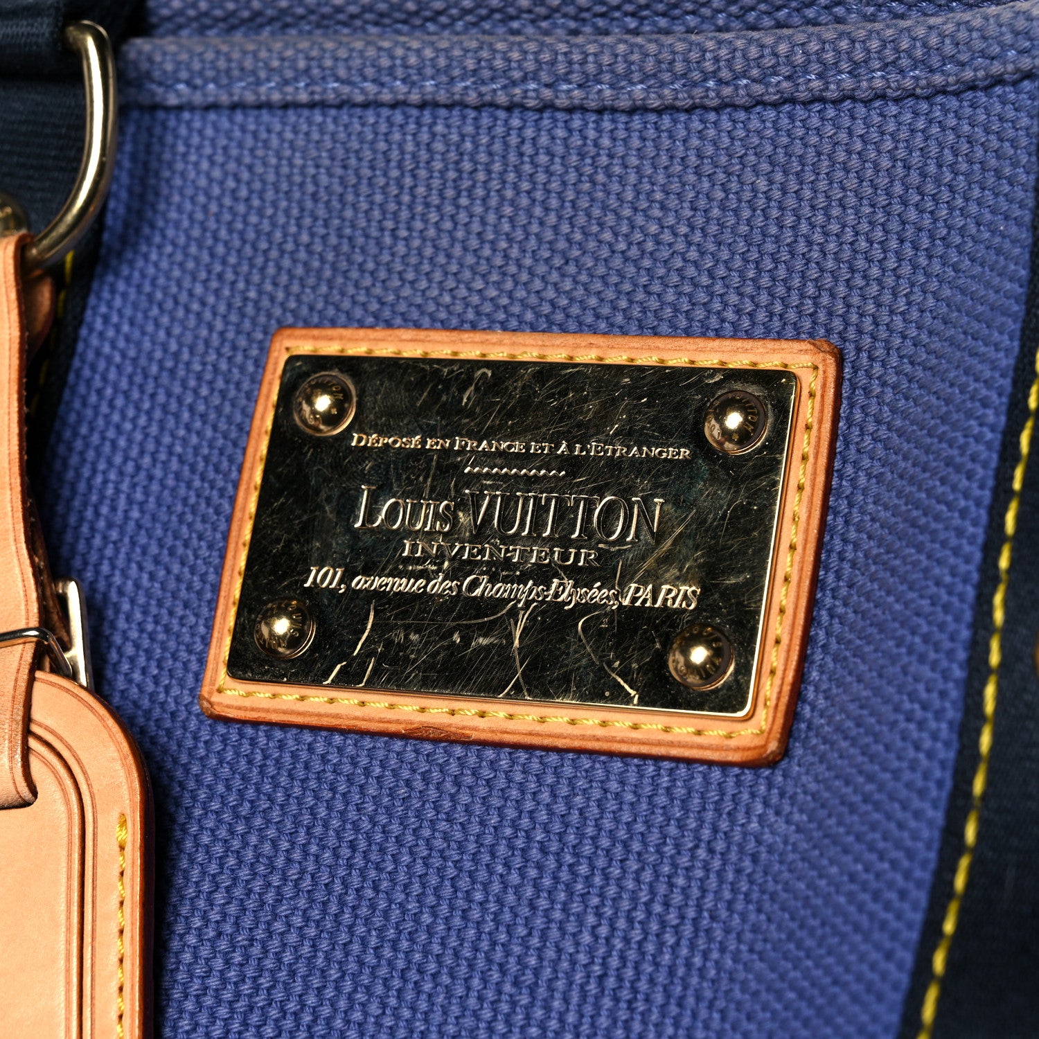 Louis Vuitton Toile Antigua Cabas MM Blue 9 of 14