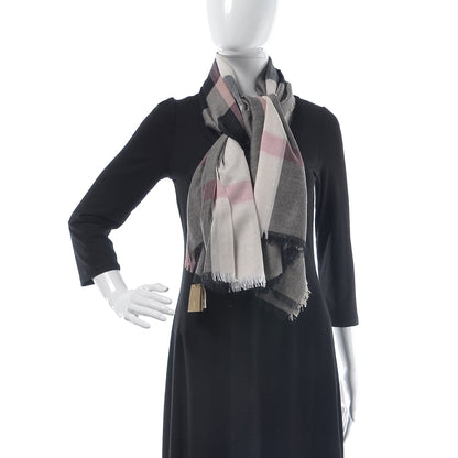 Burberry Modal Wool Giant Check Scarf Dark Trench 2 of 6