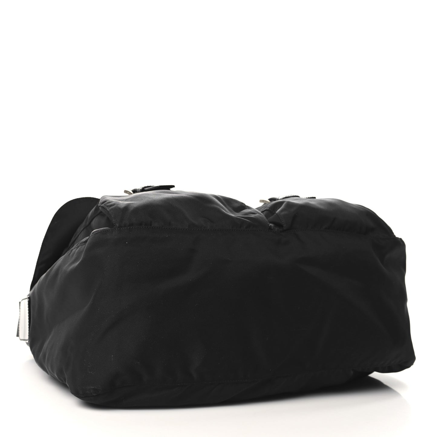 Tessuto Nylon Saffiano Vela Messenger Bag Black