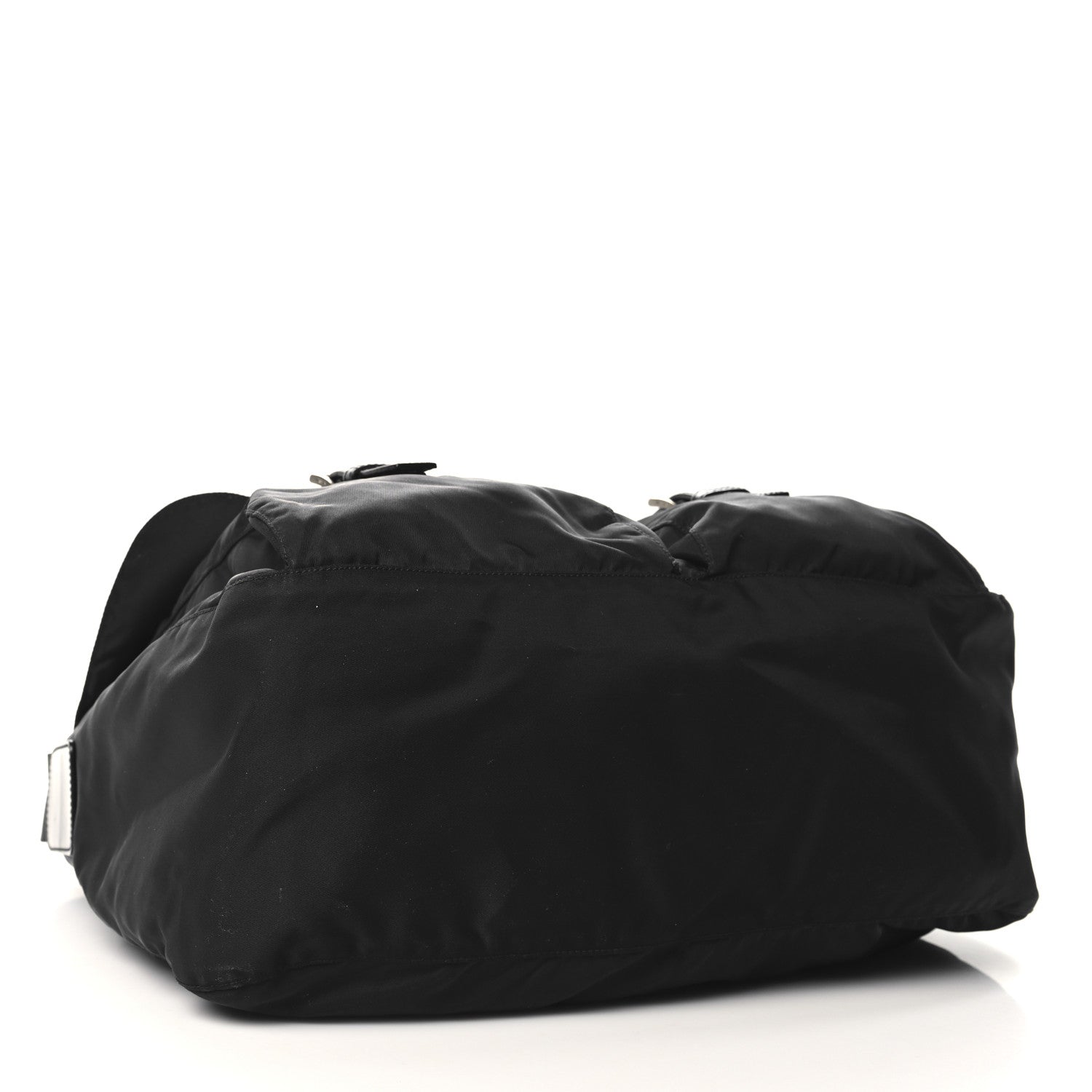 Prada Tessuto Nylon Saffiano Vela Messenger Bag Black 4 of 13