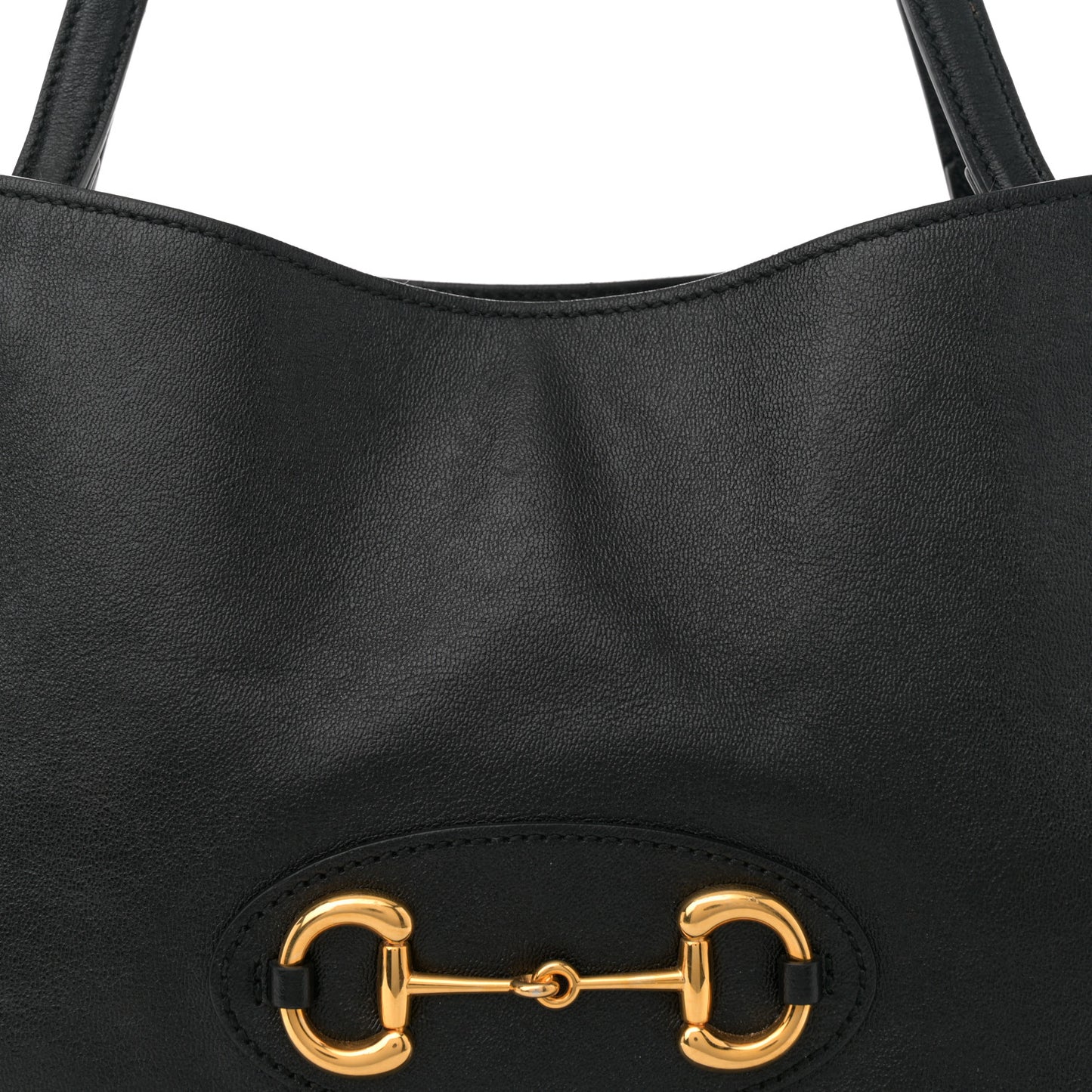 New Sakai Calfskin Lux Horsebit 1955 Tote Bag Black