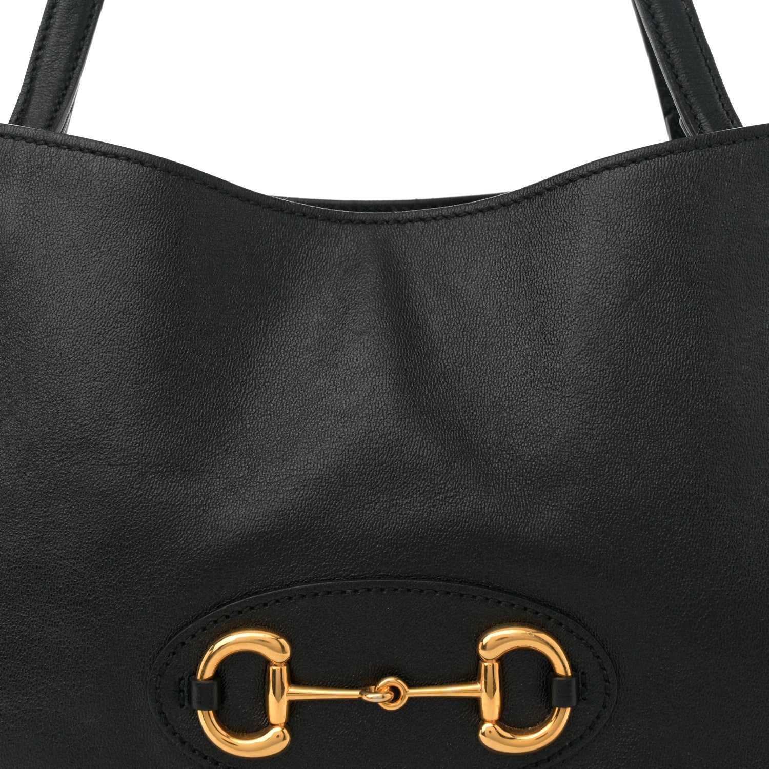 Gucci New Sakai Calfskin Lux Horsebit 1955 Tote Bag Black 8 of 14