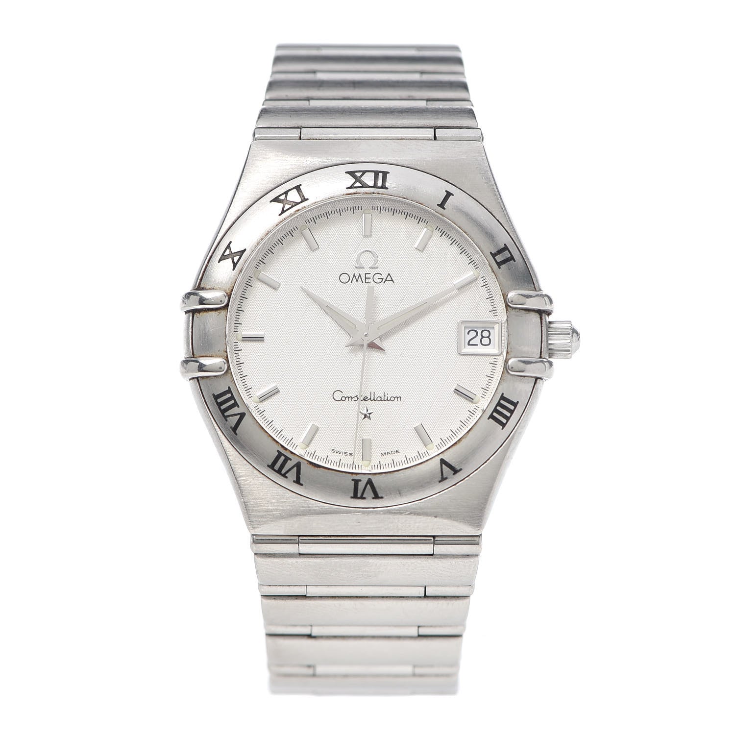 Omega Stainless Steel 33mm Constellation Quartz Watch White 1512.30 1 of 5