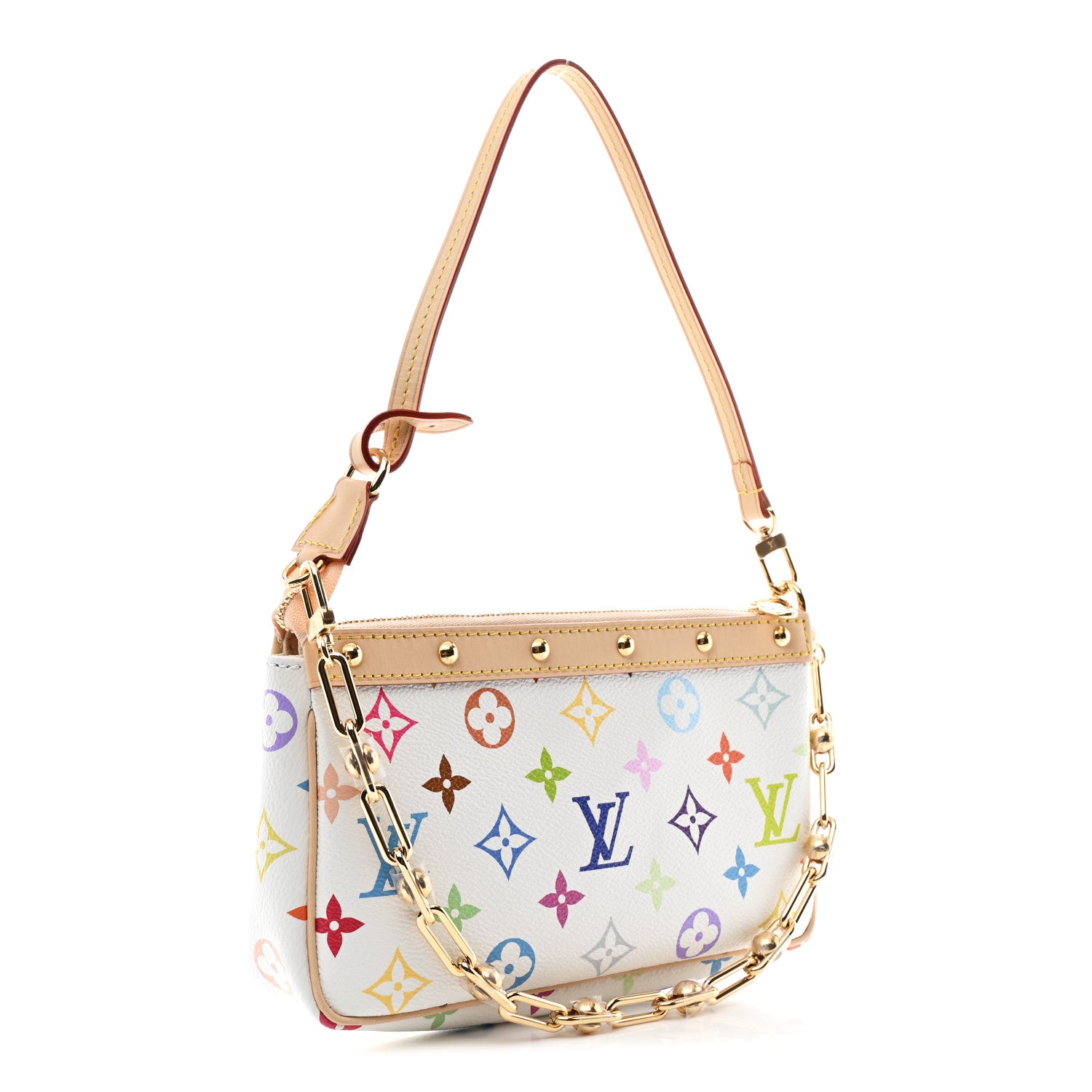Louis Vuitton LV X TM Monogram Multicolor Pochette Accessories White 3 of 10