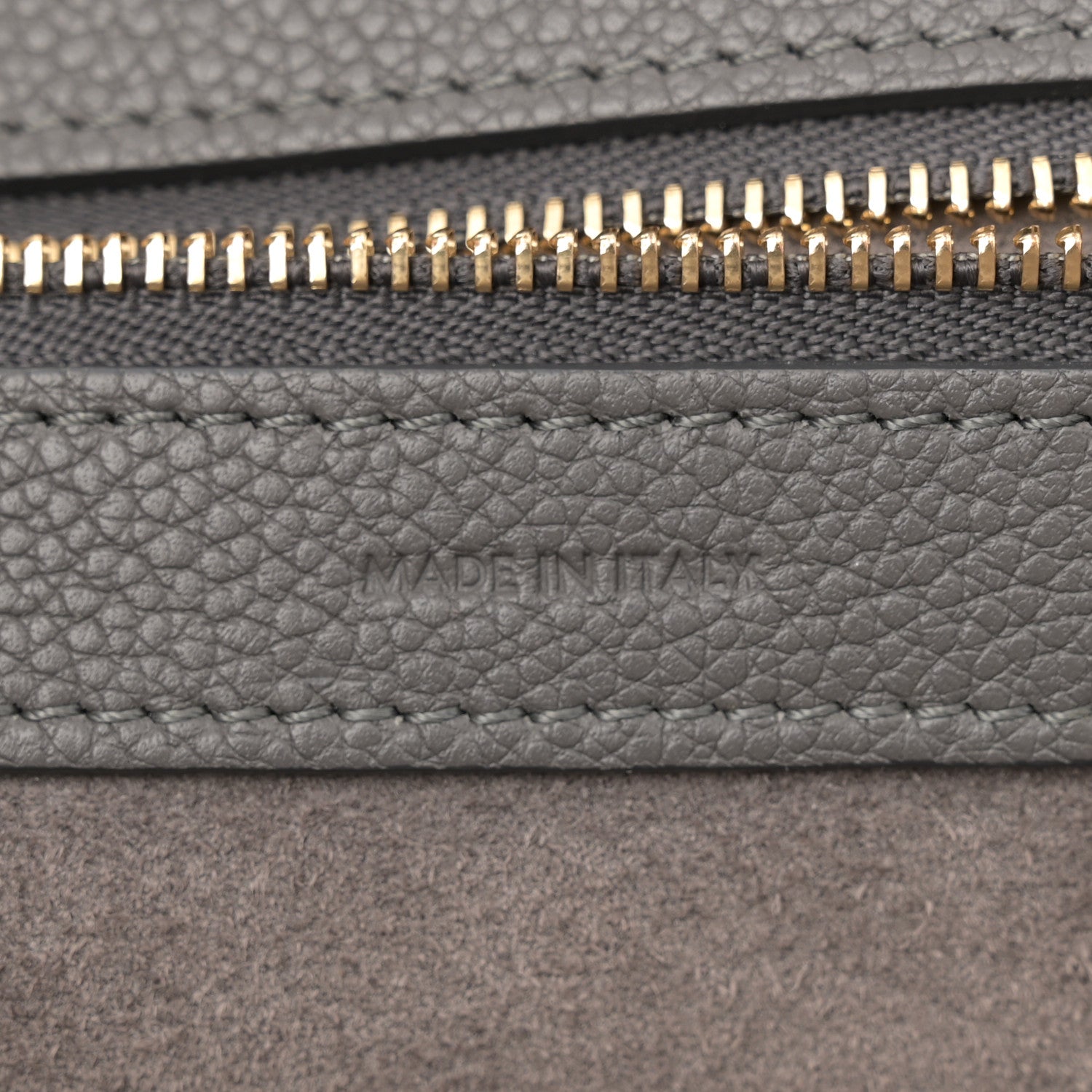 Celine Soft Grained Calfskin Small Belt Cabas Phantom Medium Grey 7 of 16