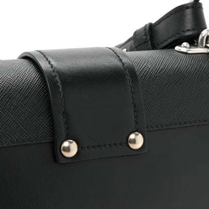 Prada City Calf Saffiano Cahier Bag Black 10 of 10