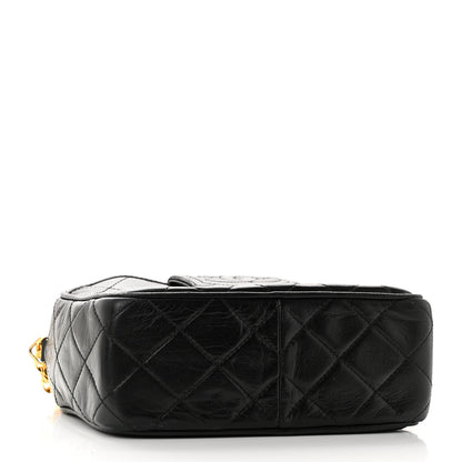 Chanel Lambskin Quilted Tassel Camera Case Black 4 of 11