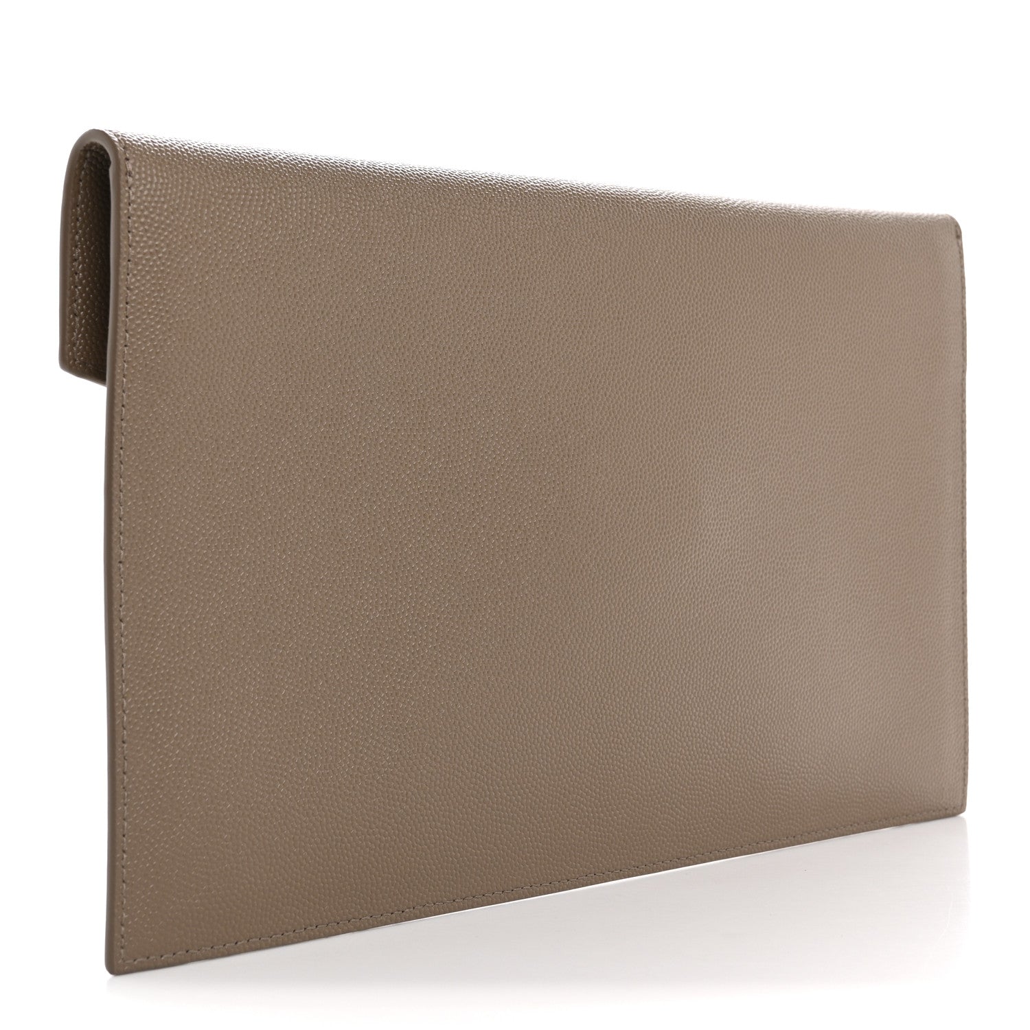Saint Laurent Grain De Poudre Uptown Pouch Dark Beige 3 of 8