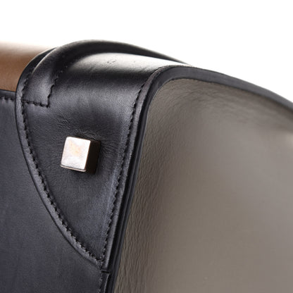 Celine Satin Calfskin Mini Tri-Color Luggage Dark Grey 9 of 12