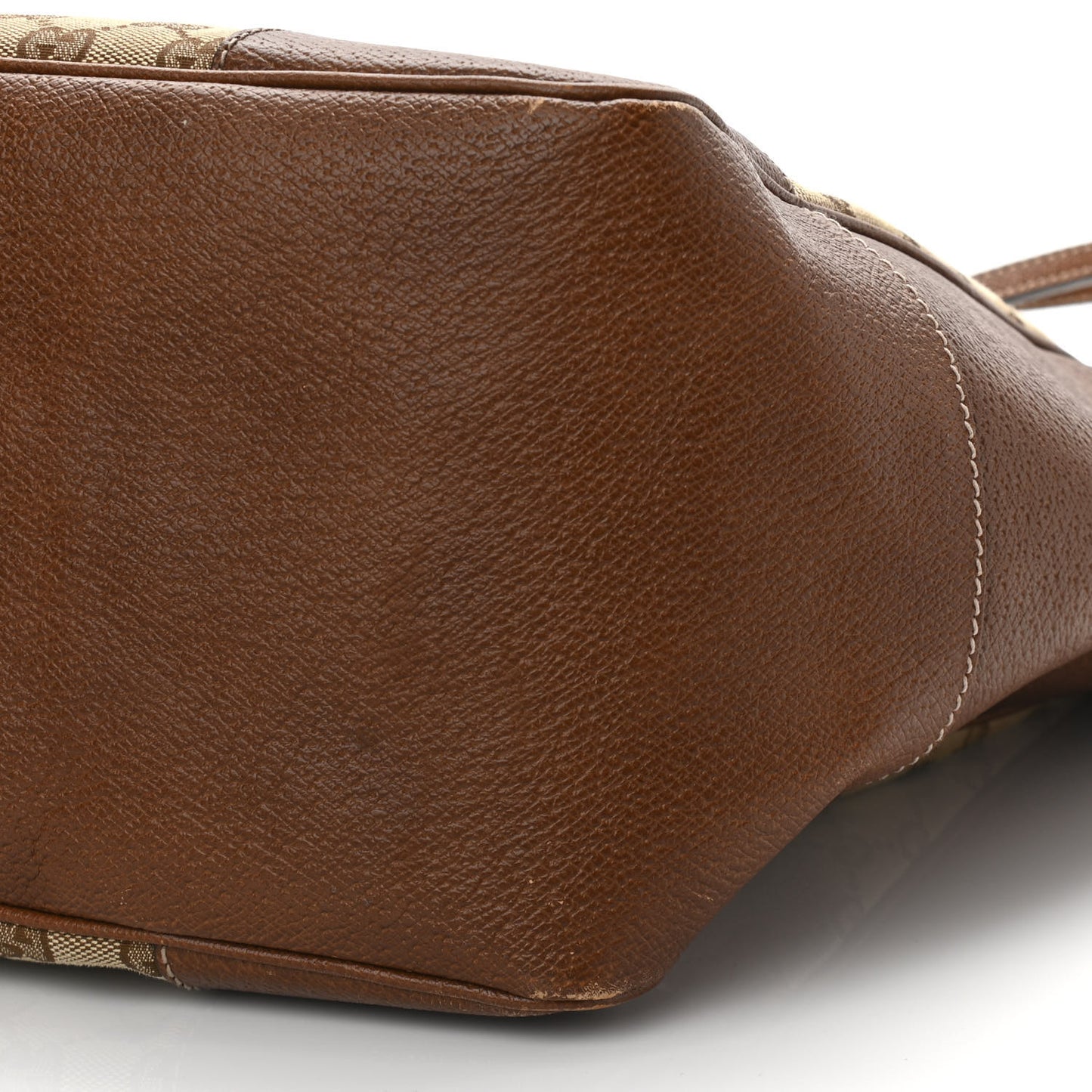 Monogram Medium Bree Zippered Tote Beige Tabacco