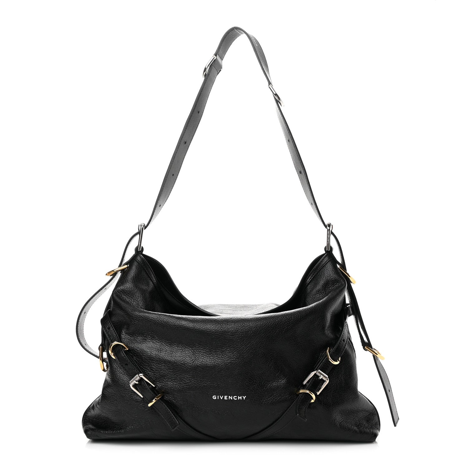 Givenchy Calfskin Medium Voyou Bag Black 1 of 12