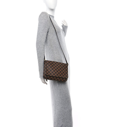 Louis Vuitton Damier Ebene Musette Tango Long Strap 2 of 11